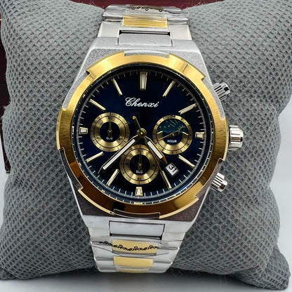 Chenxi Chain Twotone Blue Watch