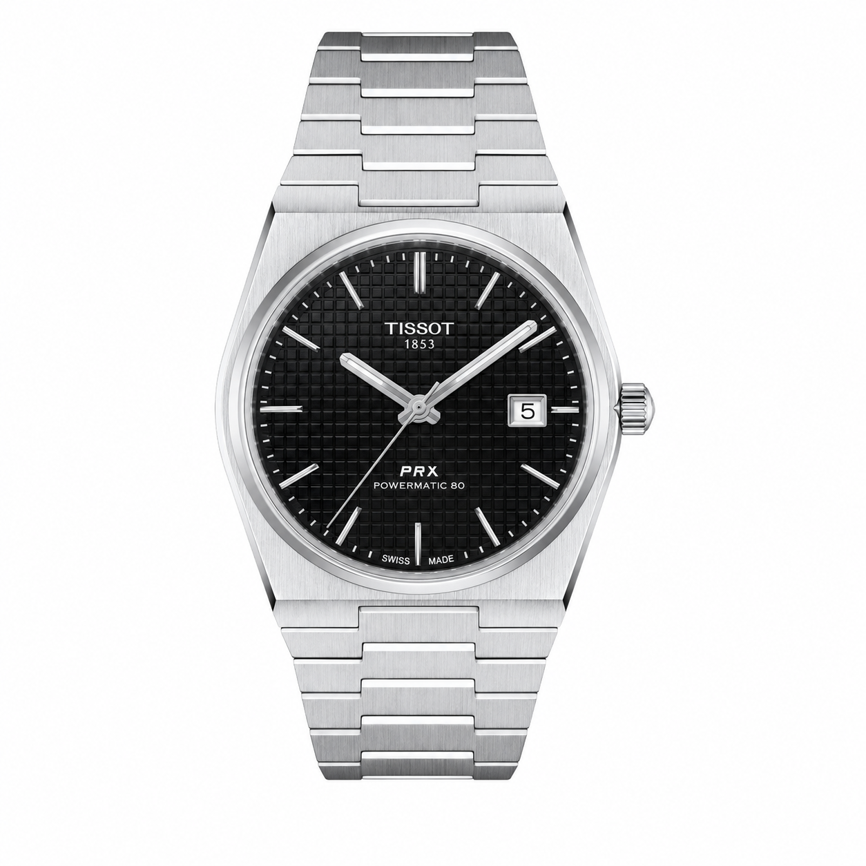 Master Tissot PRX Silver Black Automatic Watch