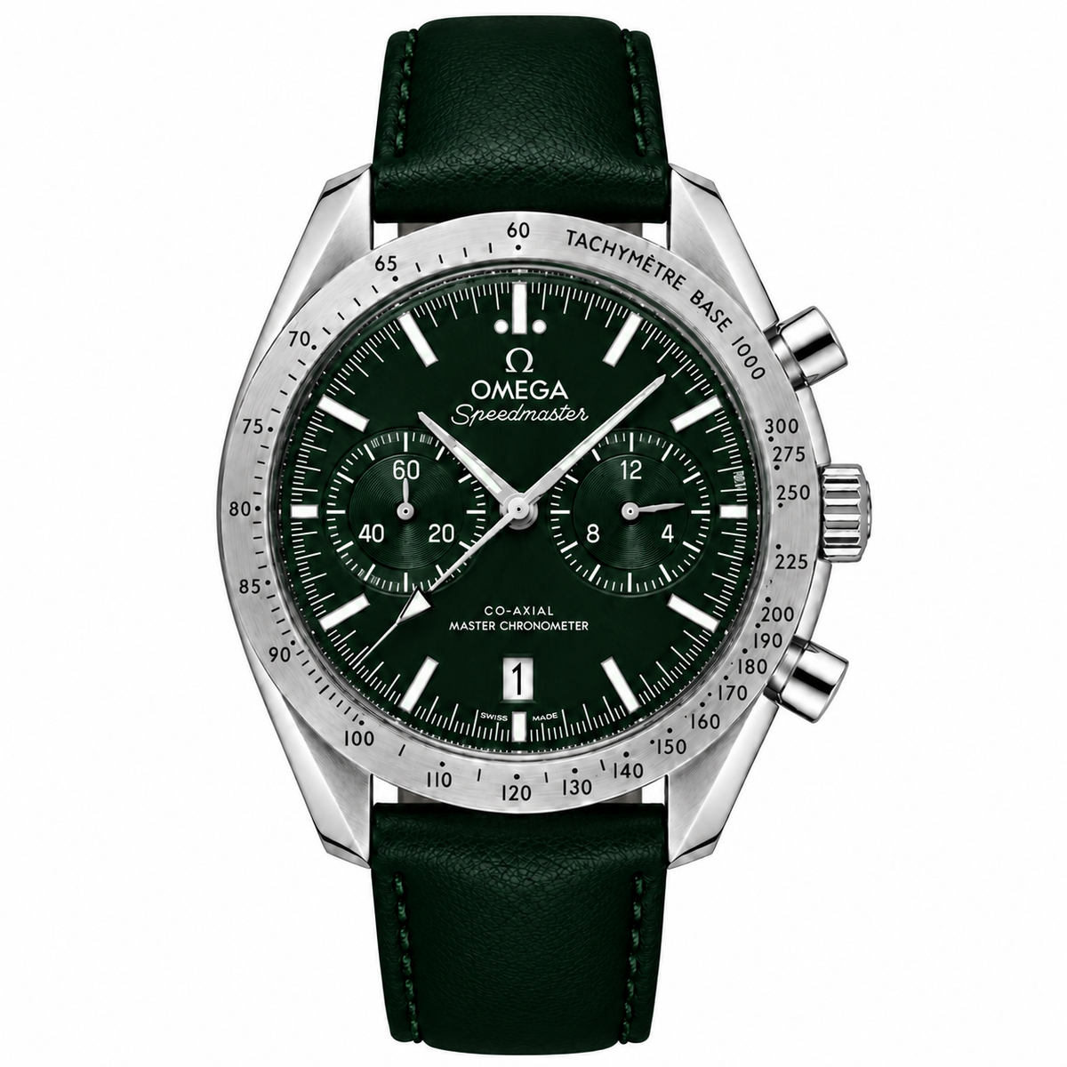 Omega Speedmaster Chronograph Full Green Strap Watch