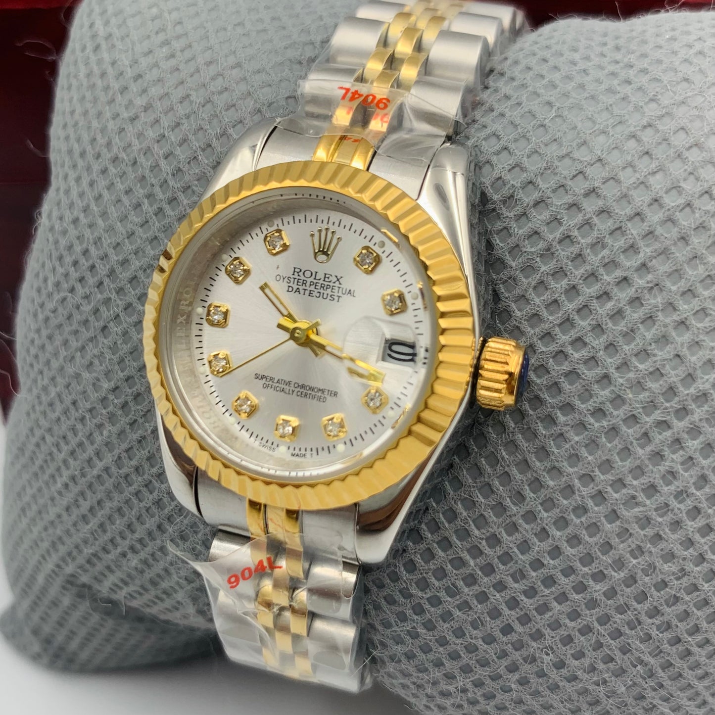 Rolx Ladies Twotone White Watch