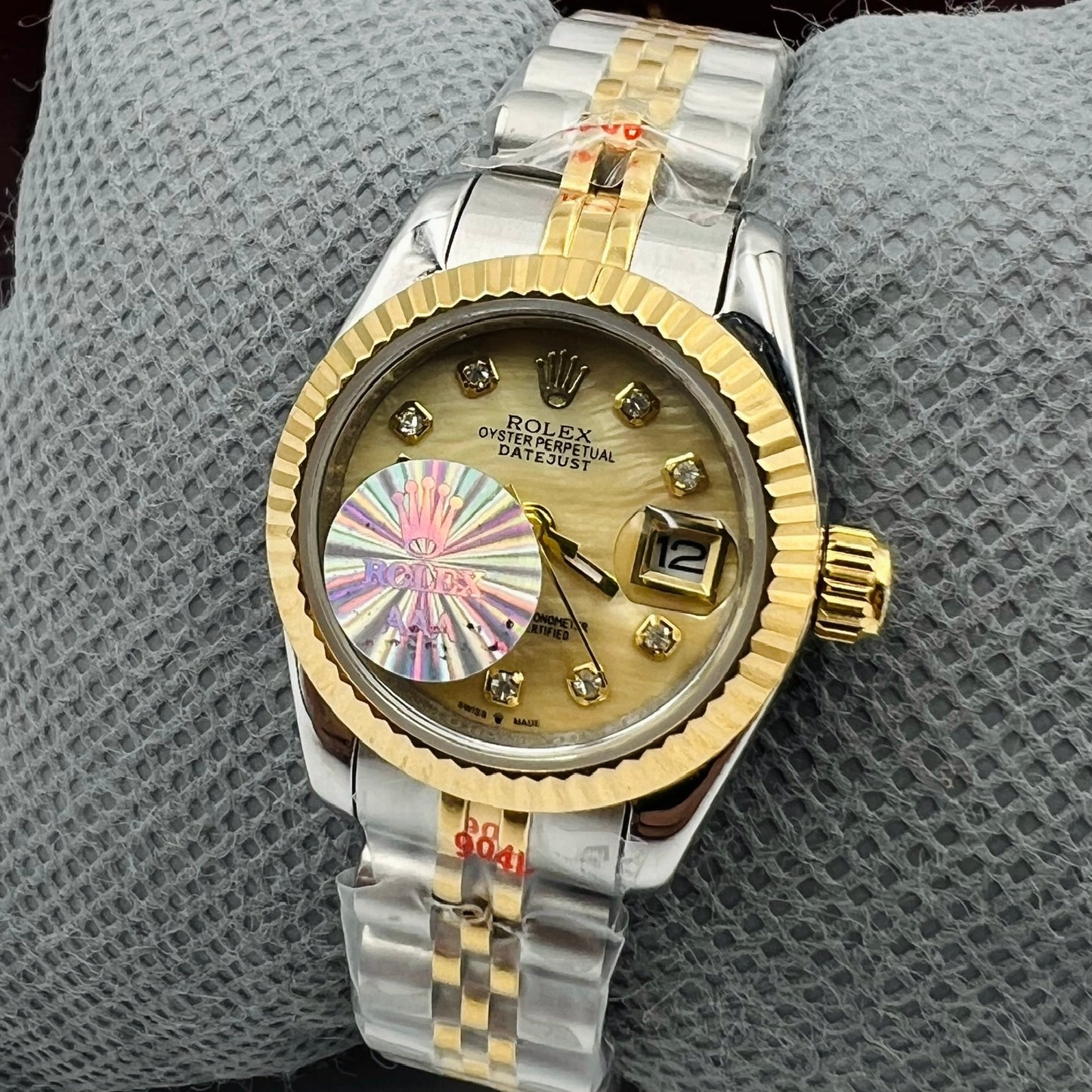 Rolx Ladies Twotone White Watch