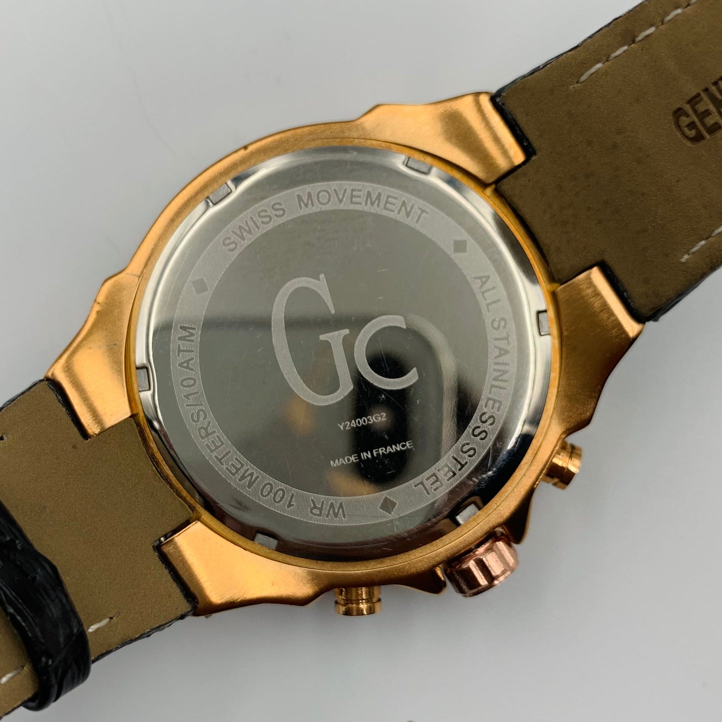 Gc Black Towtone Watch