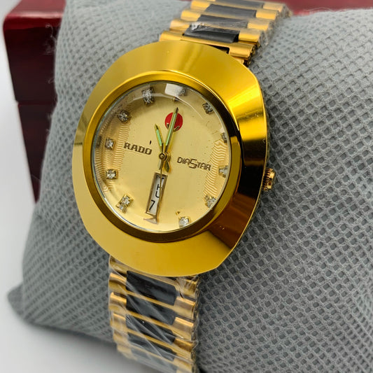 R@do Diastar Simple Golden Dail Watch