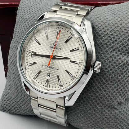 Timecraft Tag Silver White Watch