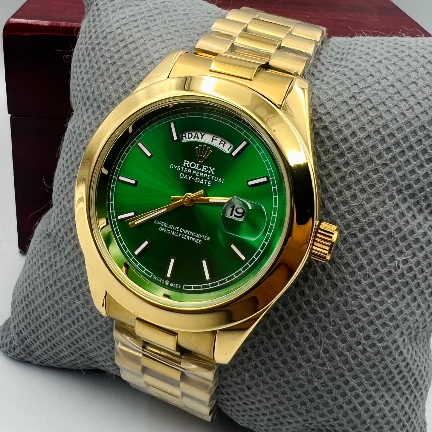 Rolx Green Full Golden DayDate Watch