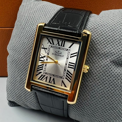 Elegance Golden White Black Watch