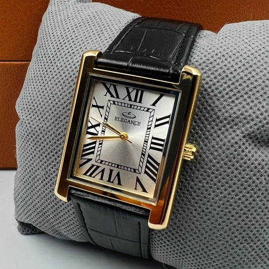 Elegance Golden White Black Watch