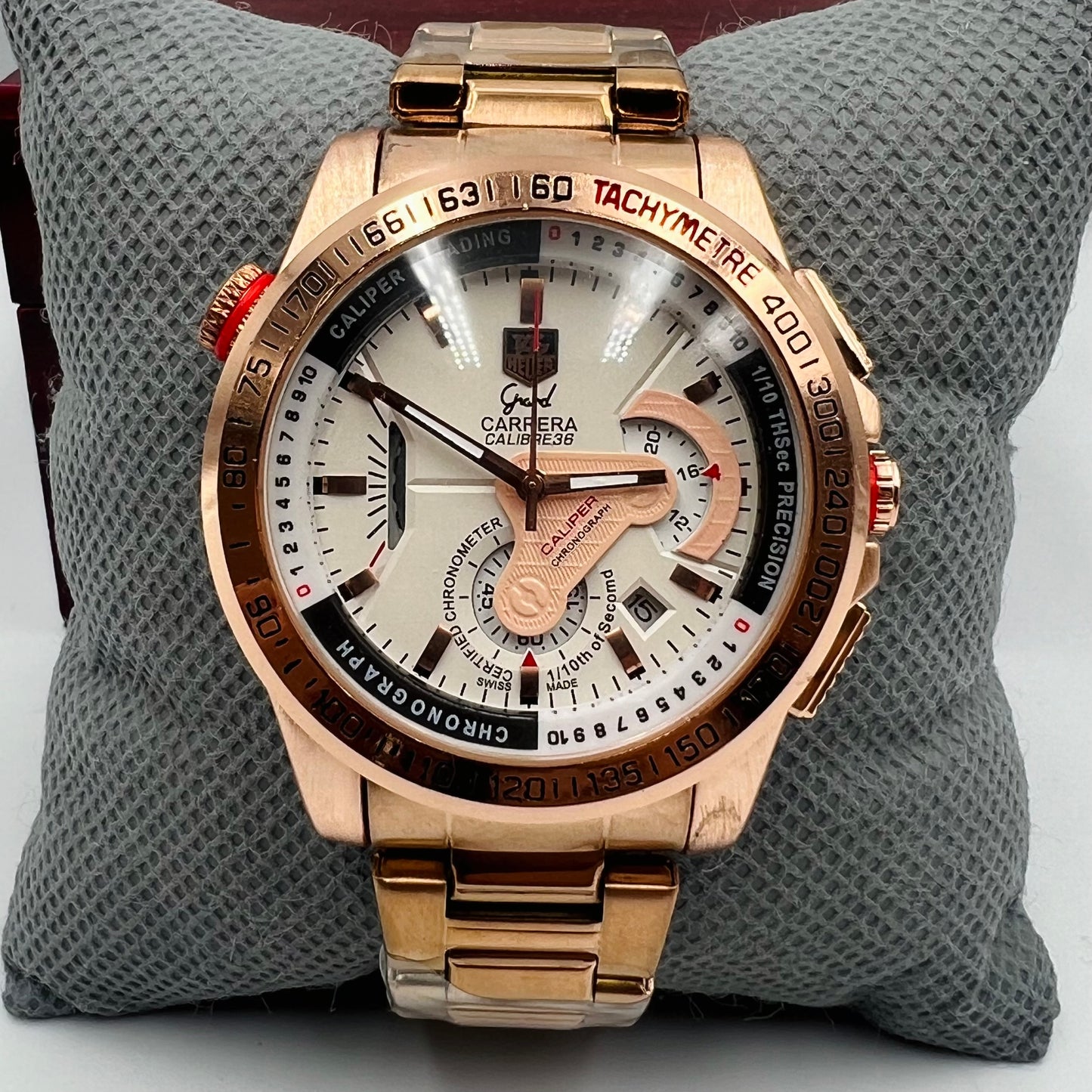 Tag Grand Carrera Ring Copper White Watch