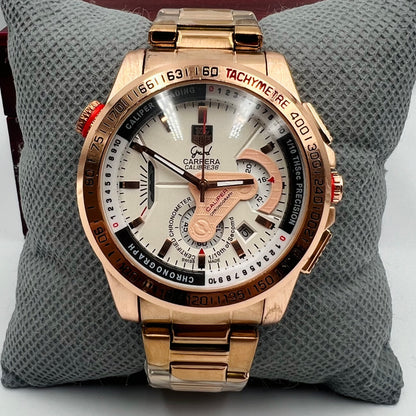 Tag Grand Carrera Ring Copper White Watch