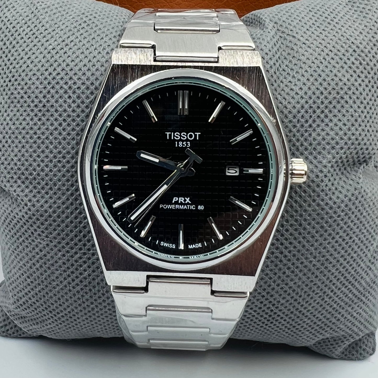 Tissot PRX Silver Black Watch
