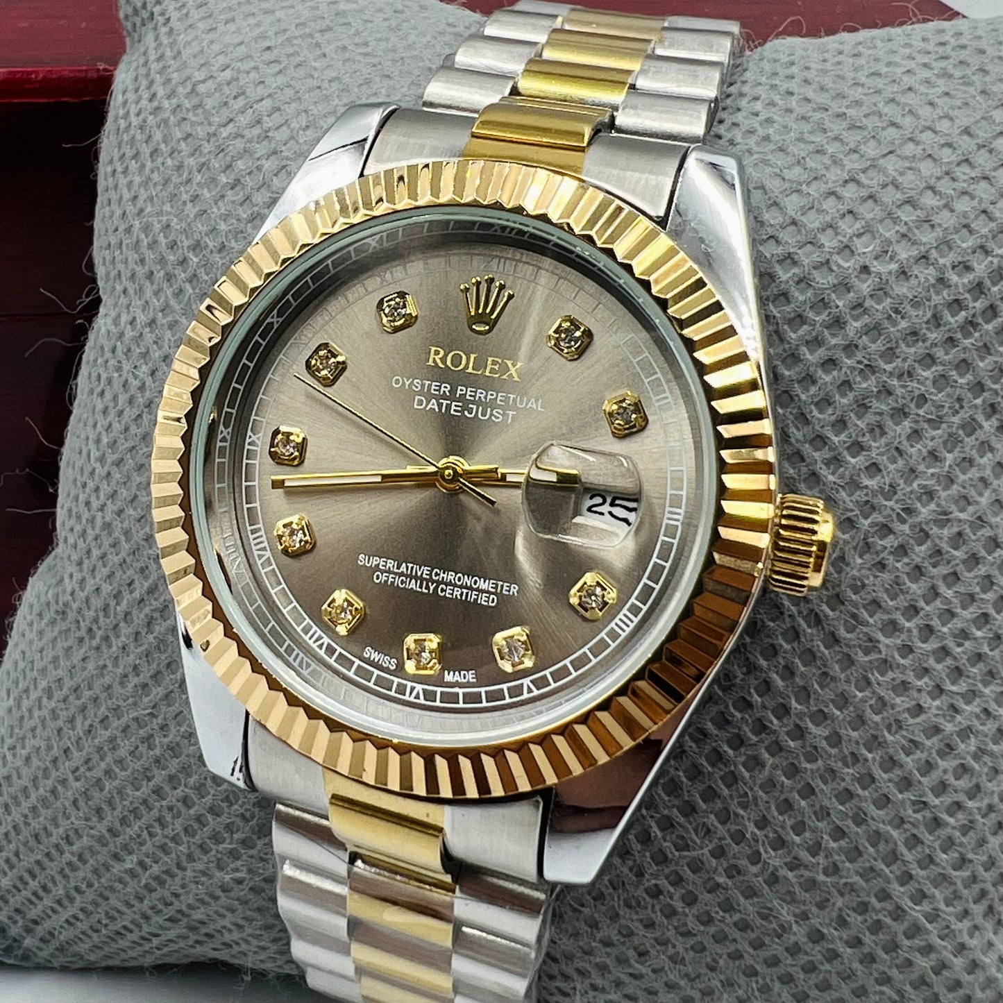 Rolx Datejust Twotone Grey Watch