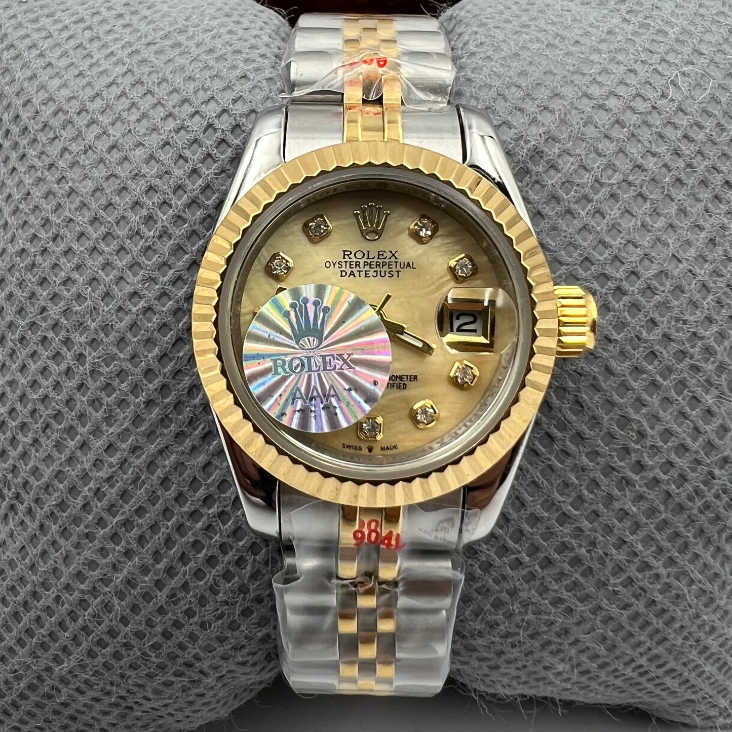 Rolx Ladies Twotone White Watch