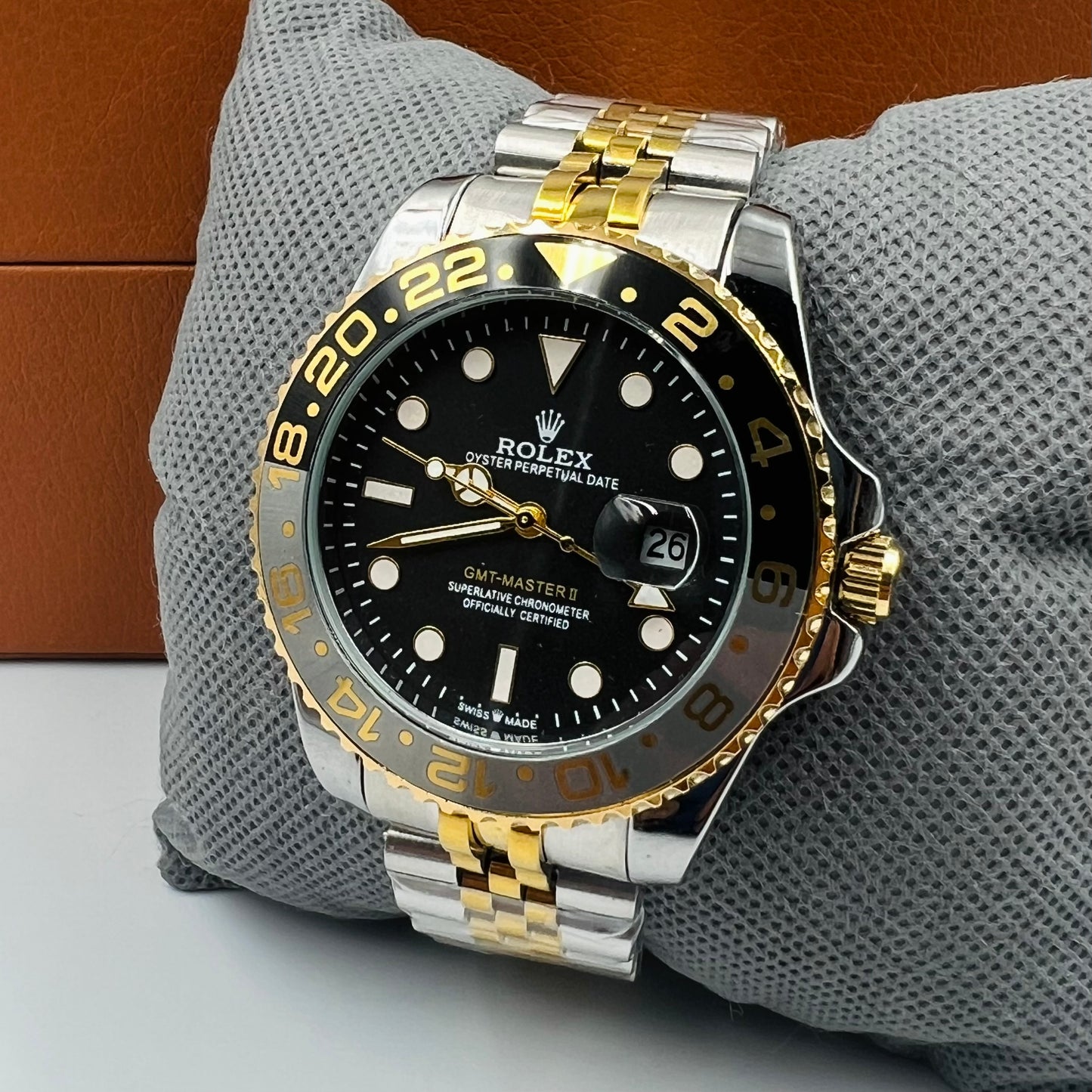 GMT Twotone Golden Watch