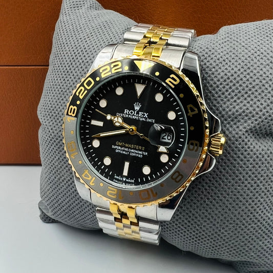 GMT Twotone Golden Watch