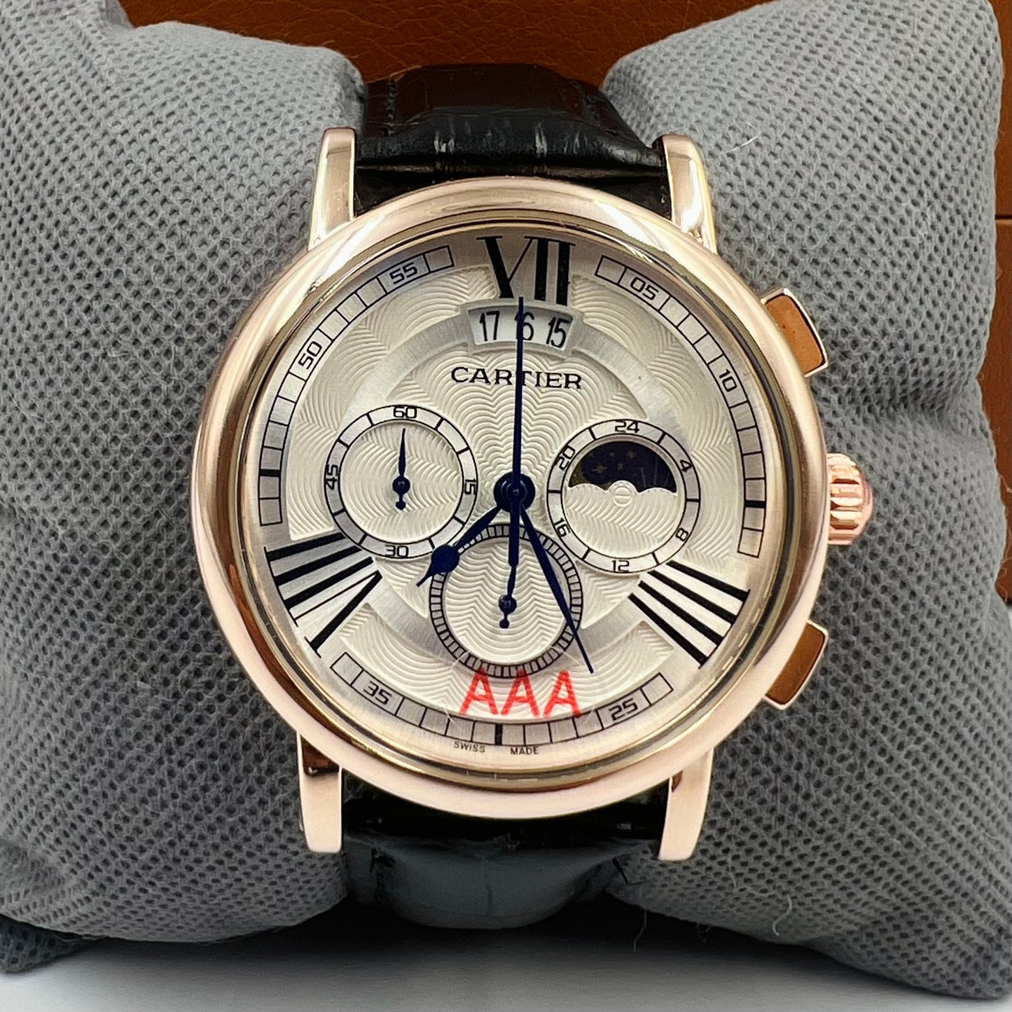 Cartie Chronograph SunMoon Quartz Black Watch