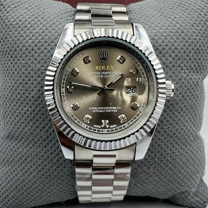 Rolx Datejust Silver Grey Watch
