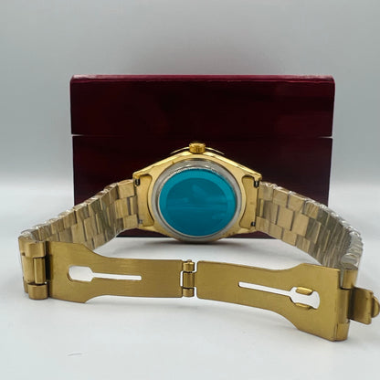 Rolx Skyblue Full Golden DayDate Watch
