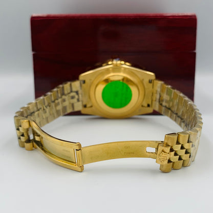 Rolx Golden Blue Datejust Watch