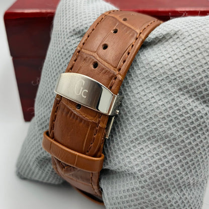 Gc White Golden Watch