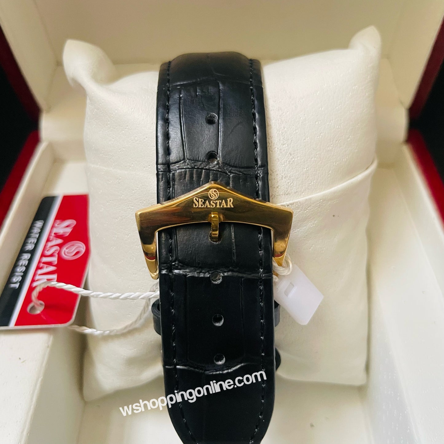 SeaStar Golden black Leather Original Watch