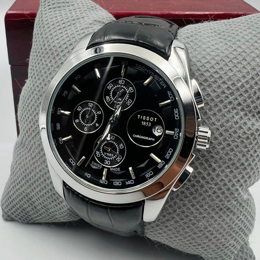 Tissot 1853 Silver Black Watch