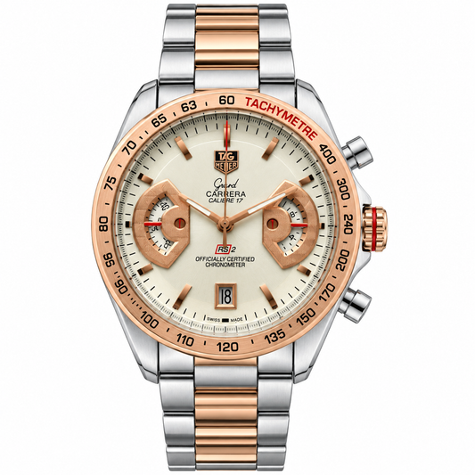 Tag Grand Carrera Twotone White Watch