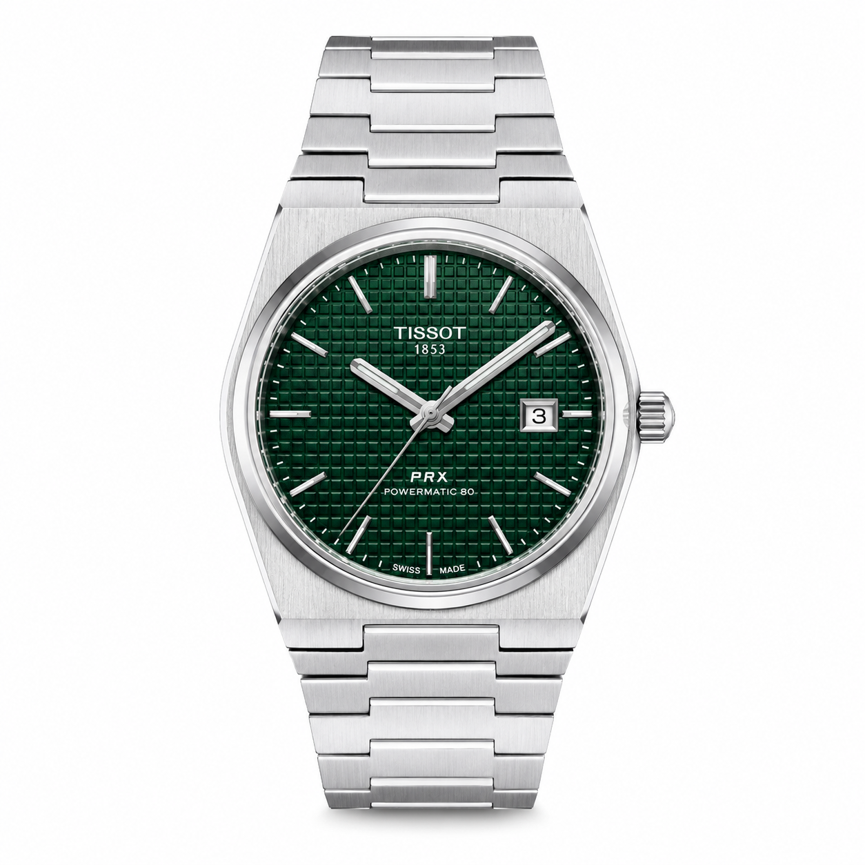 Master Tissot PRX Silver Green Automatic Watch