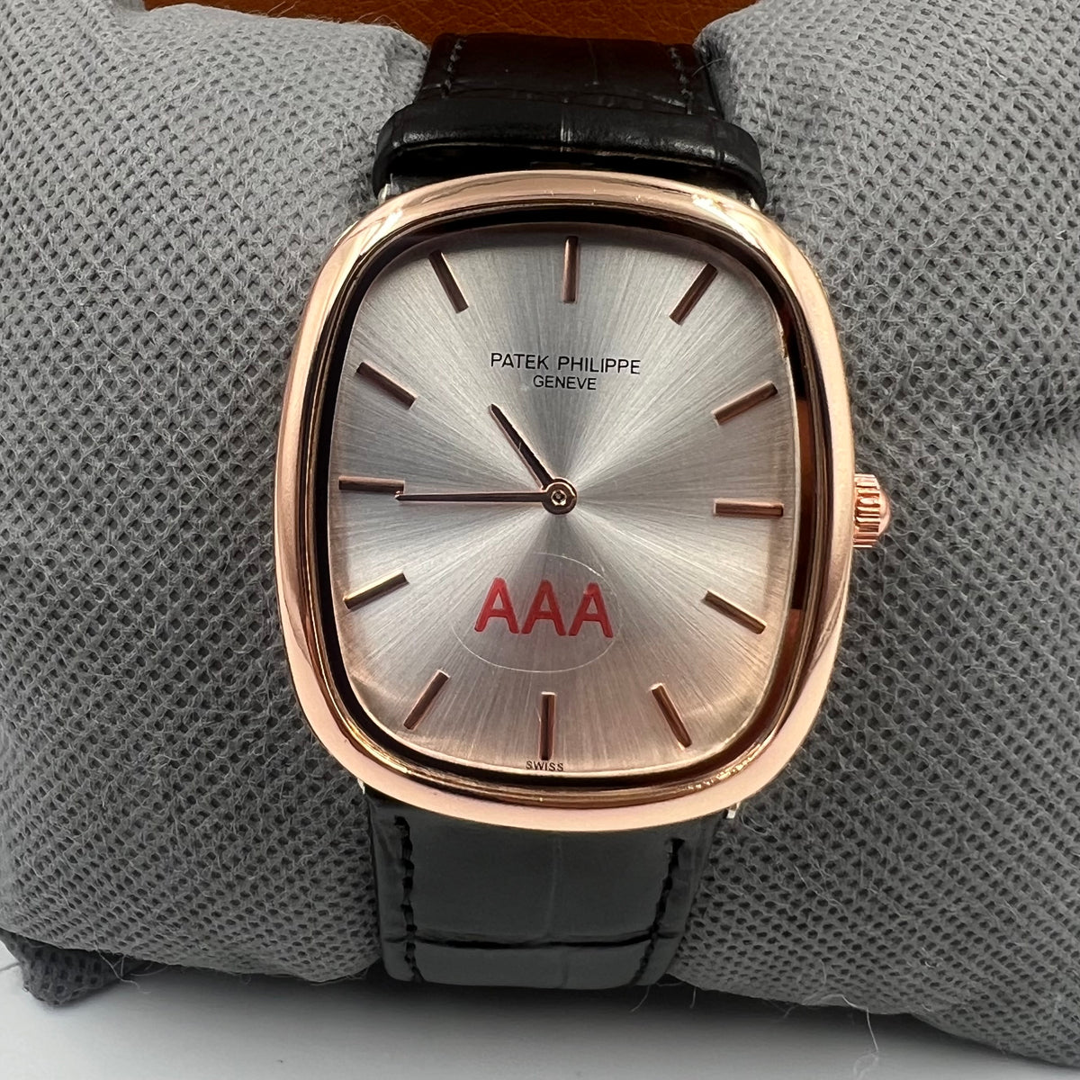 Patek AAA Black Copper Silver Watch