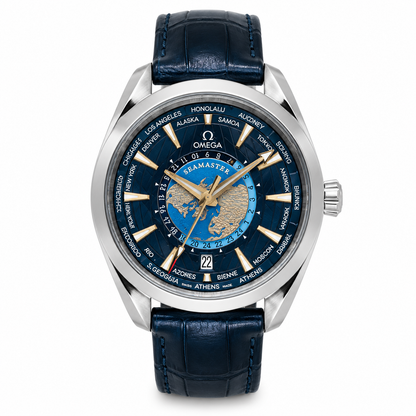 Master Seamaster Blue Silver Chronograph Working Watch