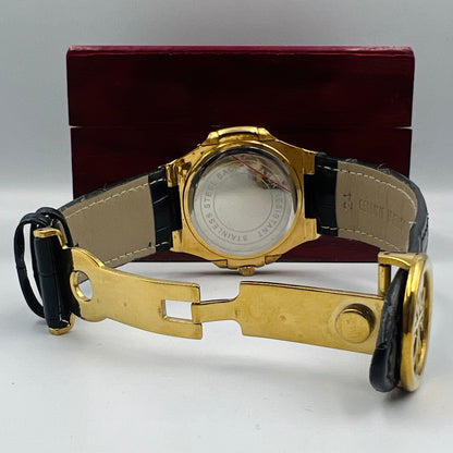 Patek Strap Golden Black Watch