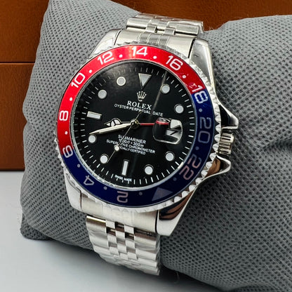 GMT Silver Pepsi Watch
