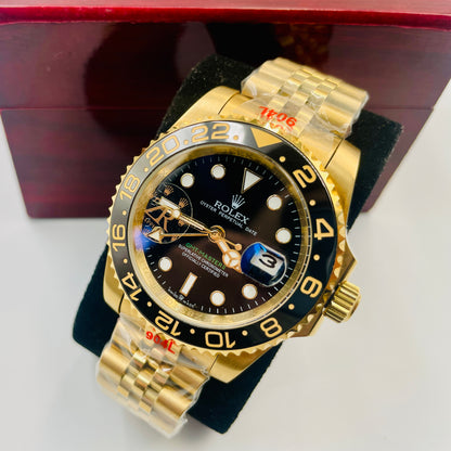 Master GMT Master Golden Balck Automatic Watch