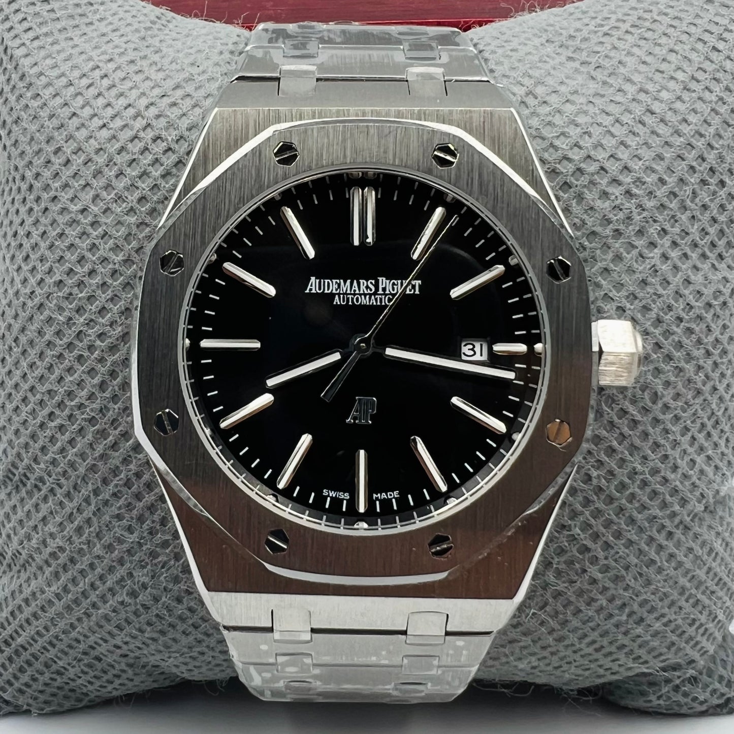 AP Automatic Silver Black Watch
