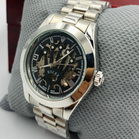 Rolx Black Dail Automatic Watch