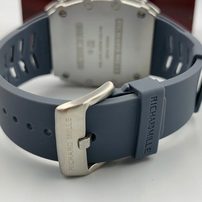 Richard Mille Grey Strap Silver Dail Watch