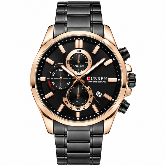 Curren 8475 Chronograph Black Watch