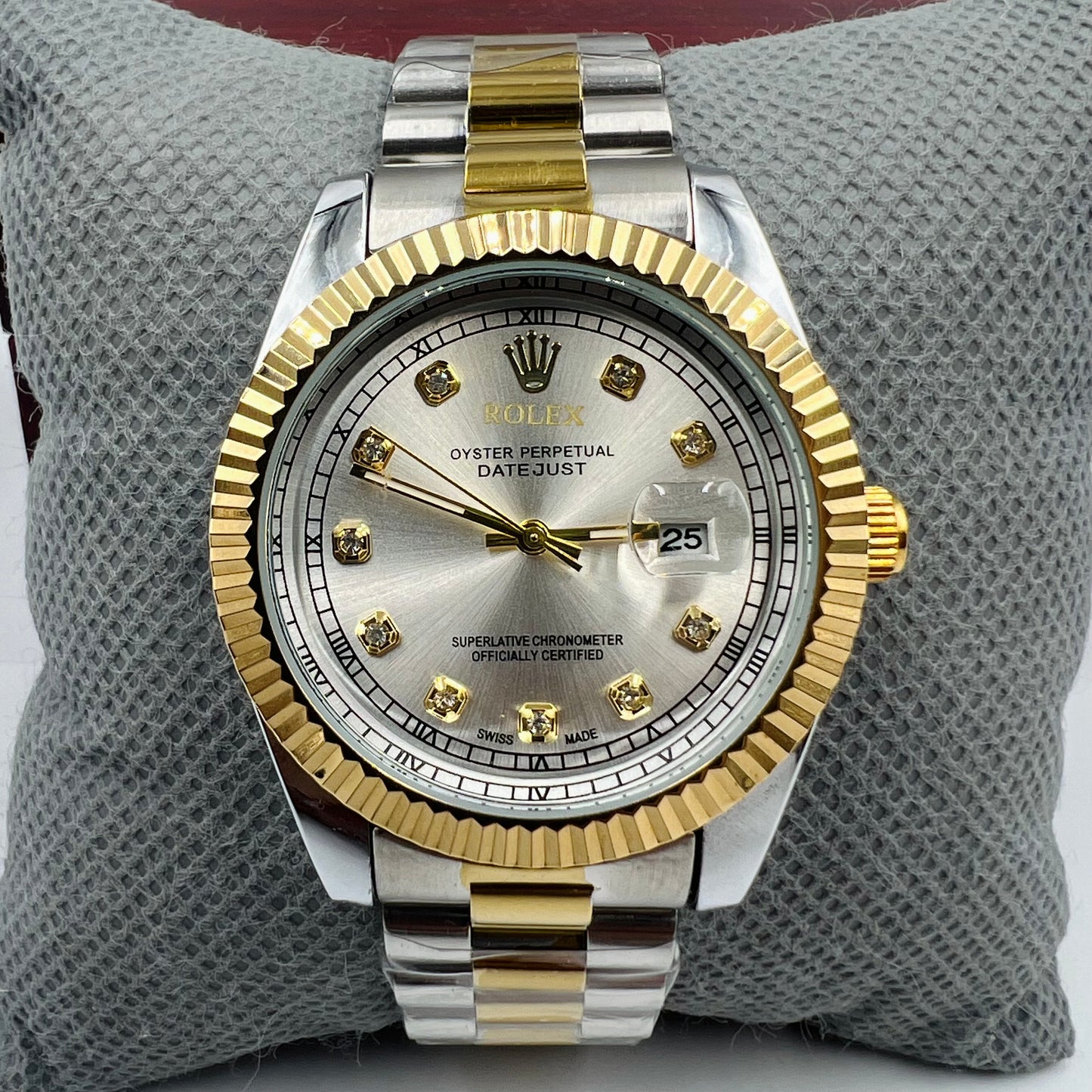 Rolx Datejust Twotone Silver Watch