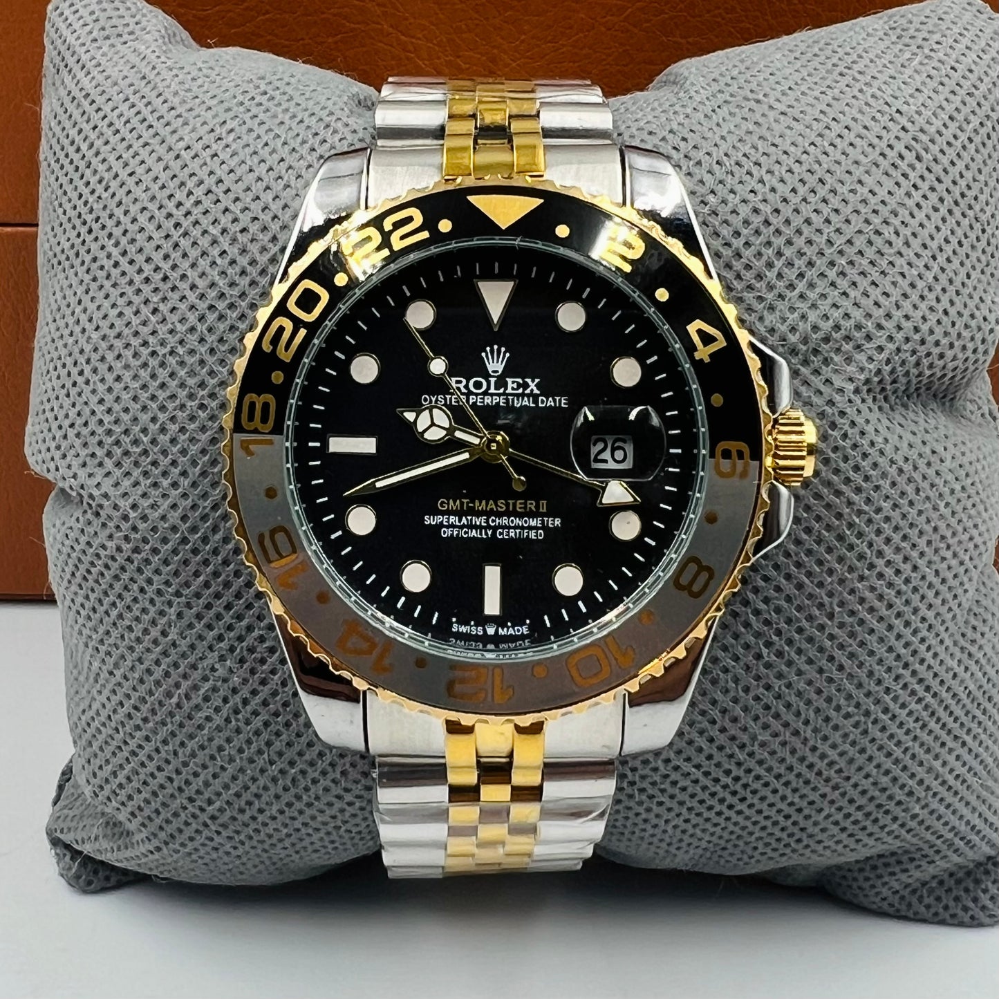 GMT Twotone Golden Watch