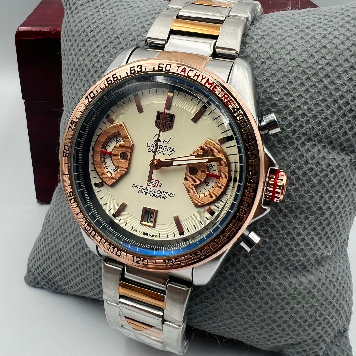 Tag Grand Carrera Twotone White Watch