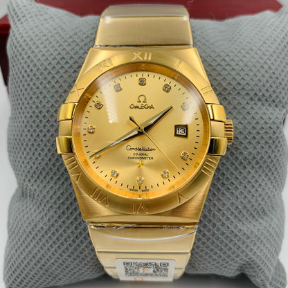 Omega Constellation Full Golden Watch