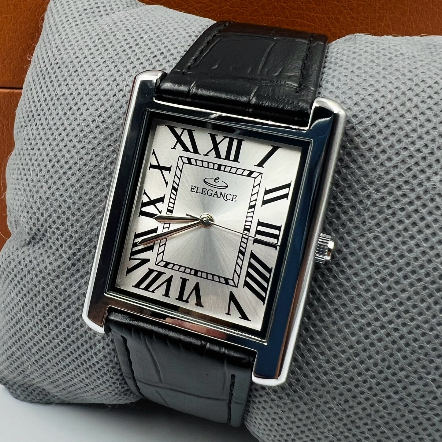 Elegance Silver White Black Watch