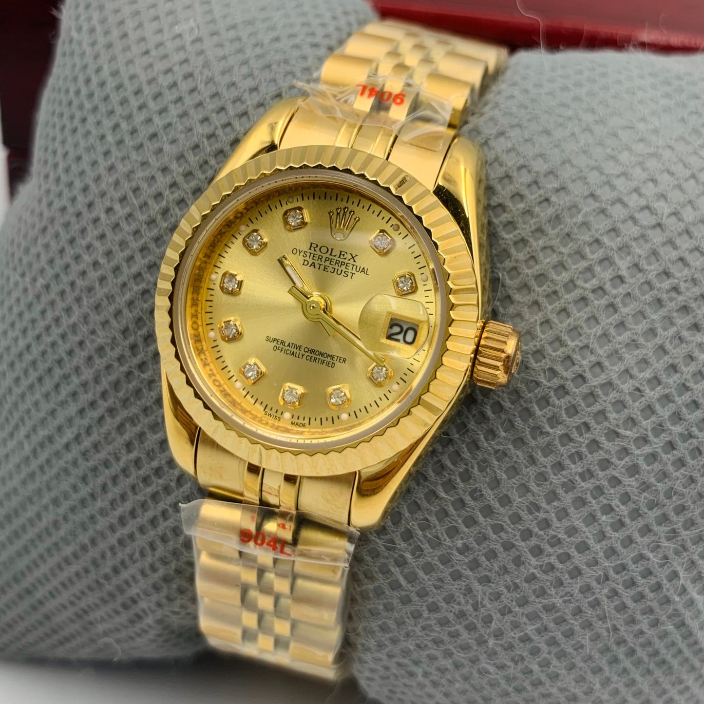 Rolx Ladies Full Golden Watch