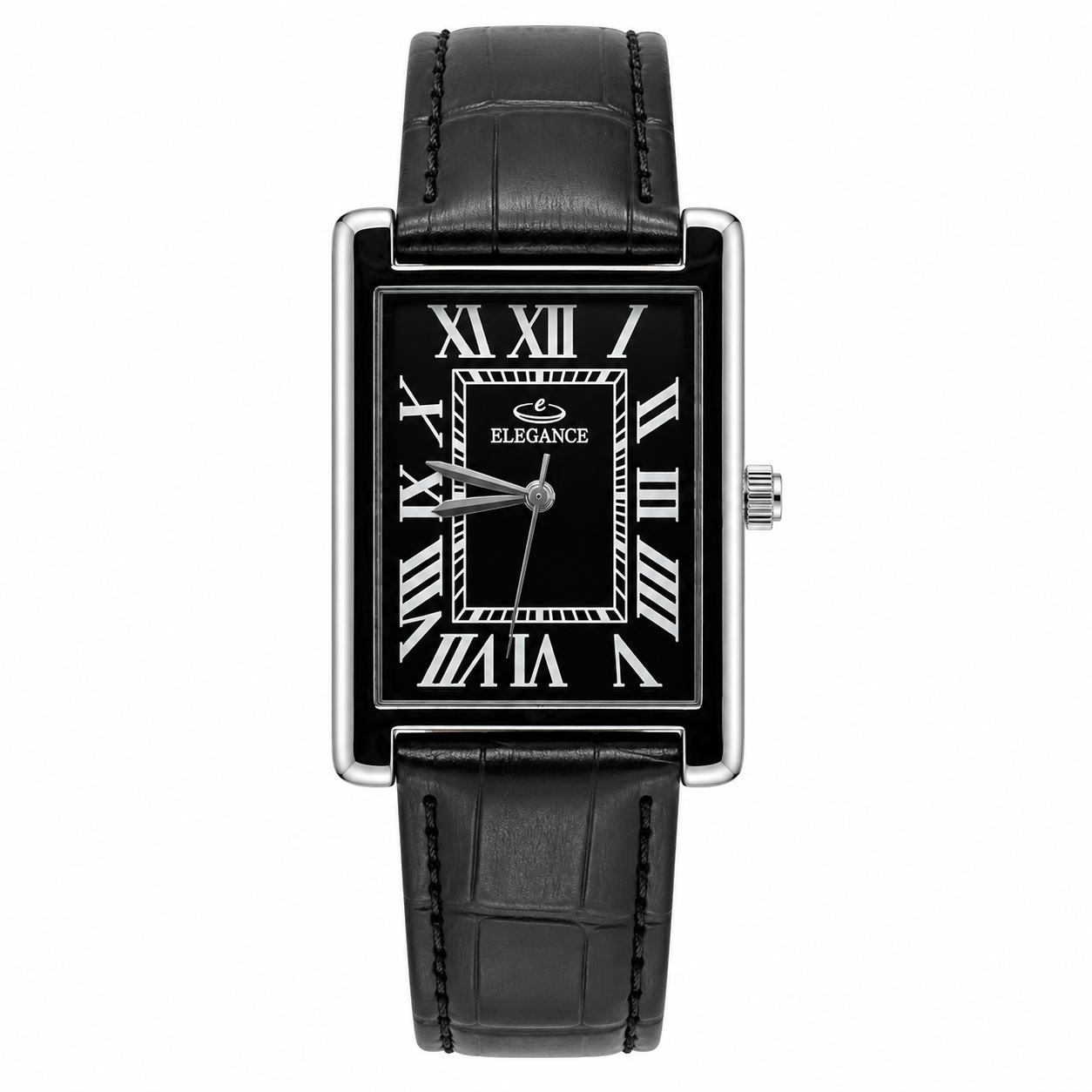 Original Elegance Silver Black Watch