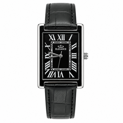 Original Elegance Silver Black Watch
