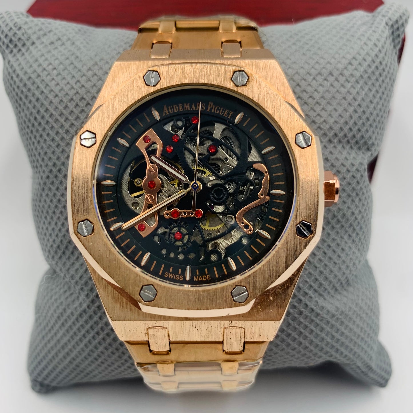 AP Copper Strap Black Dail Automatic Watch
