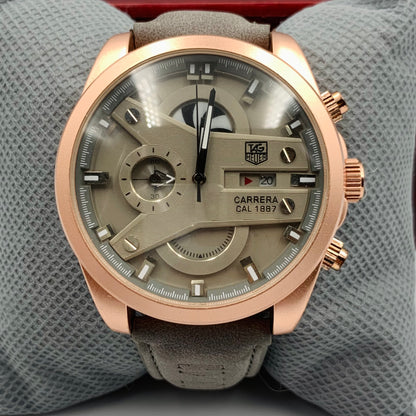 Tag Grey Dail Golden Case Watch