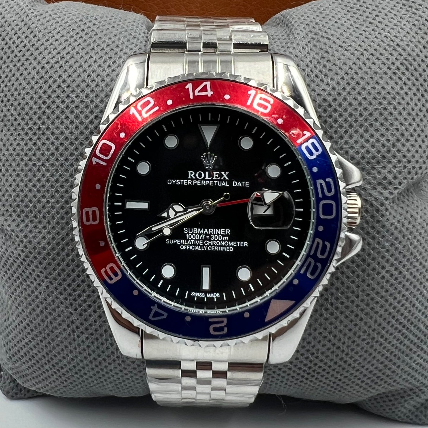 GMT Silver Pepsi Watch
