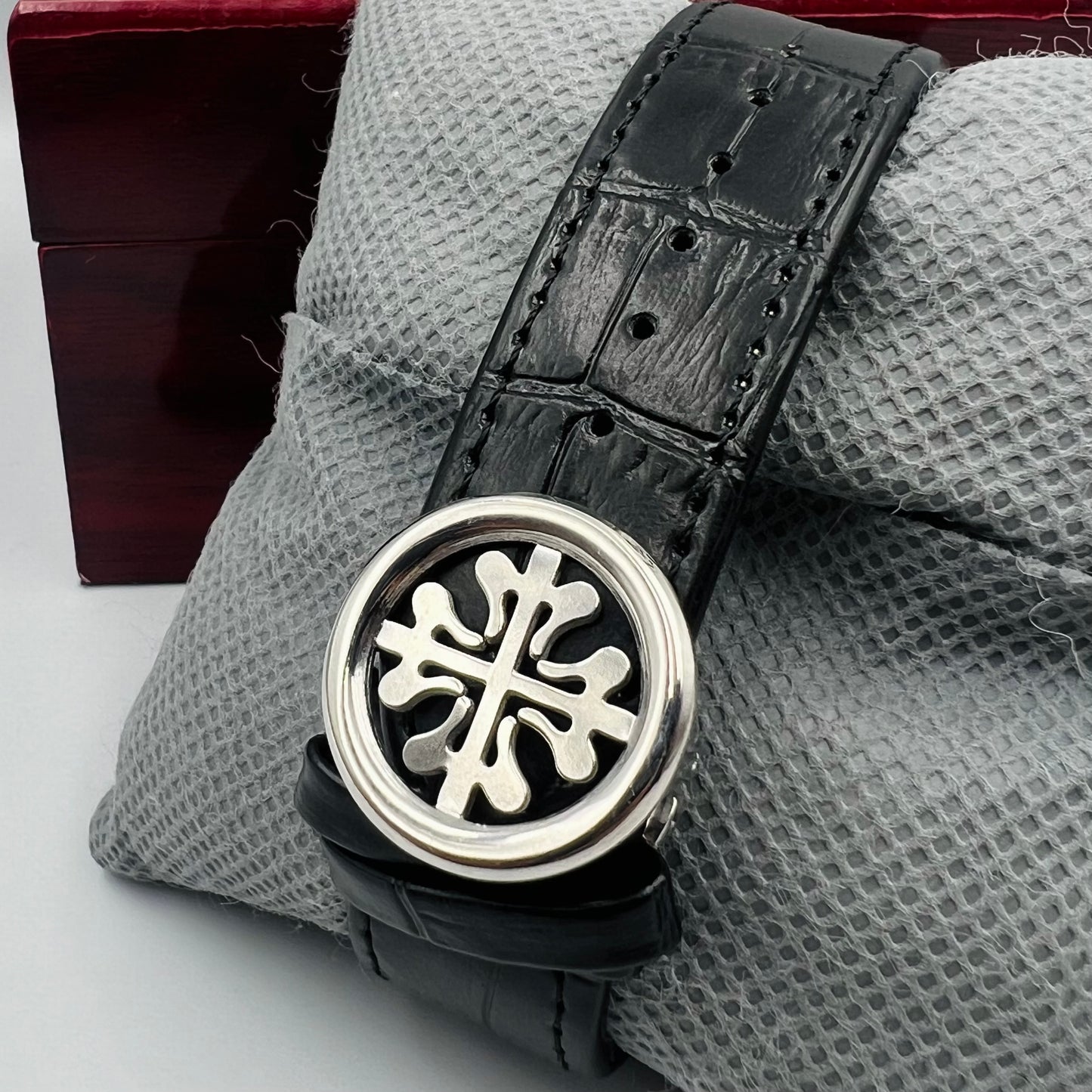 Patek Strap Twotone Black Watch