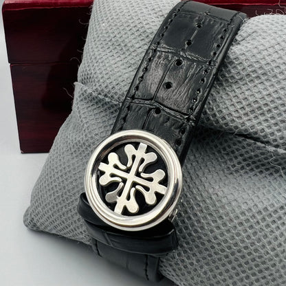 Patek Strap Twotone Black Watch