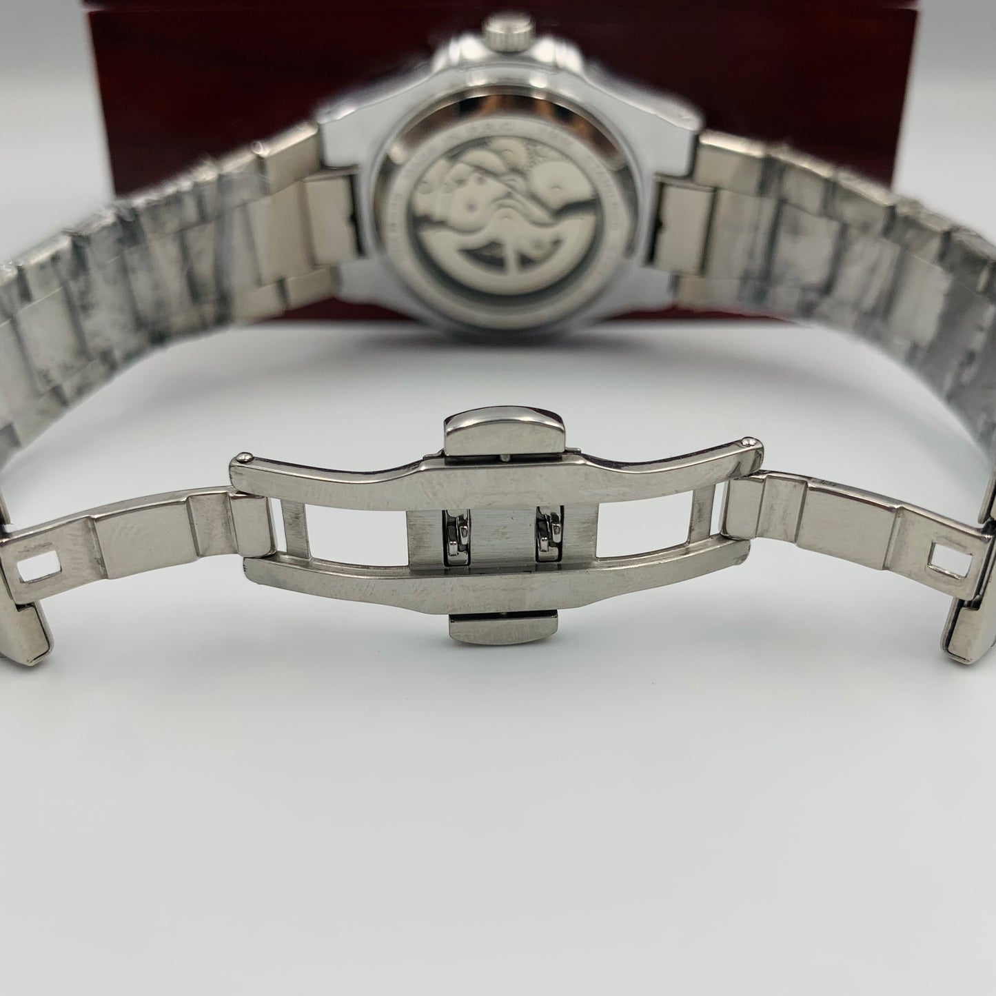 Bestwin Black Silver Automatic Watch